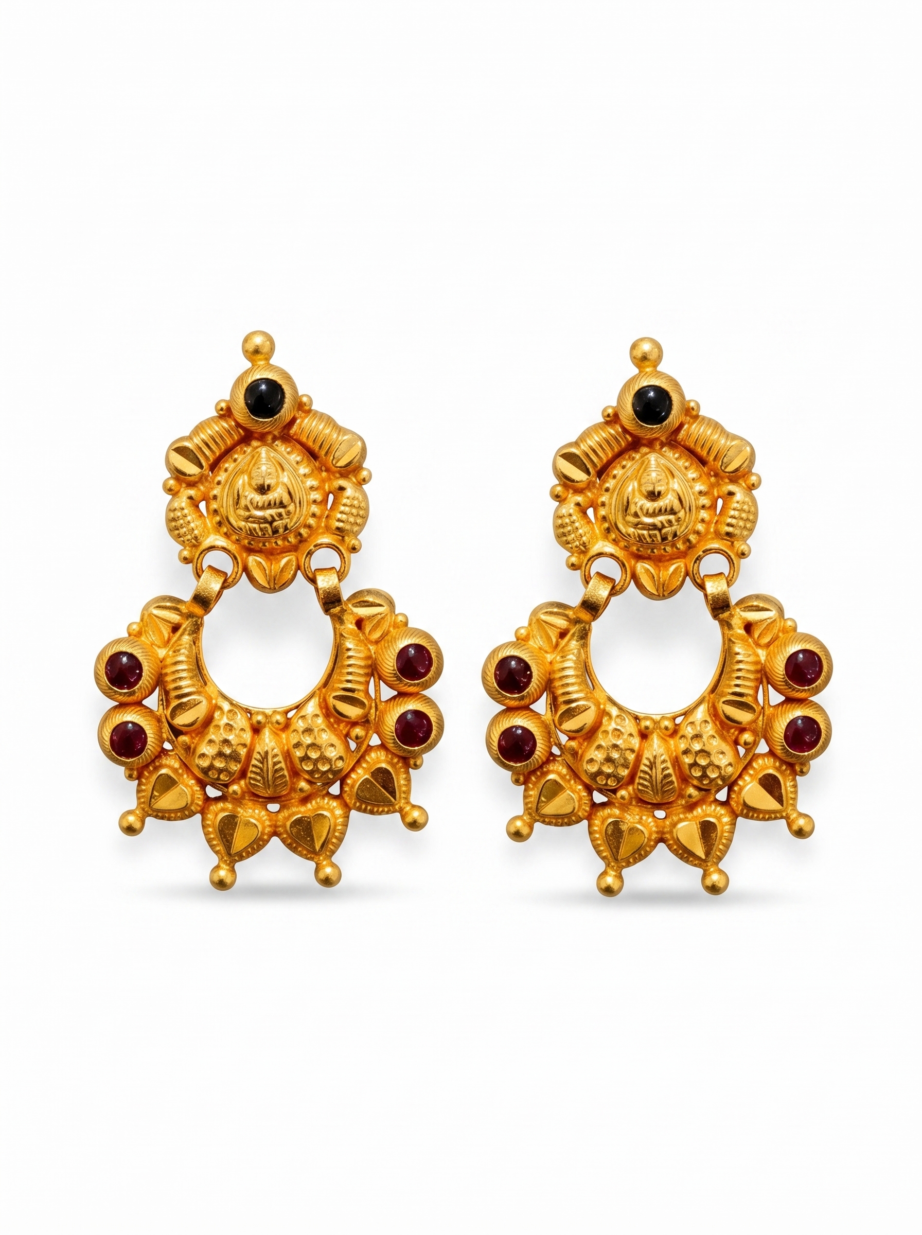 Moissanite Crescent Chandbali