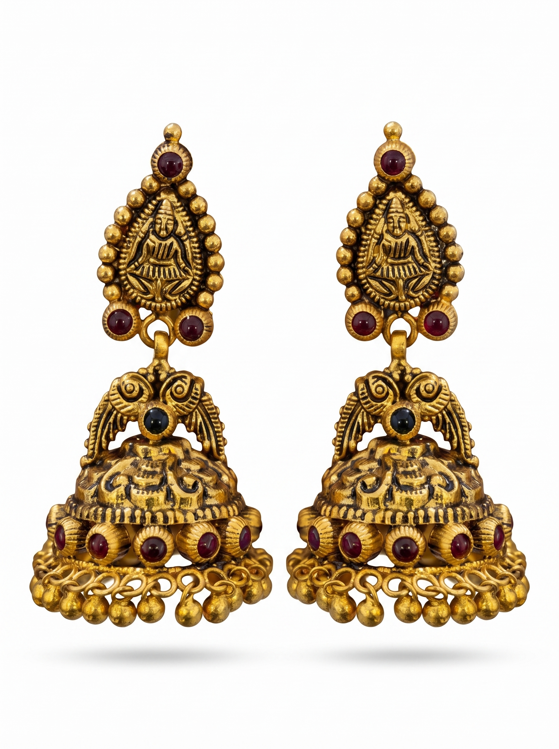 Diamond Accent Pearl Jhumkas