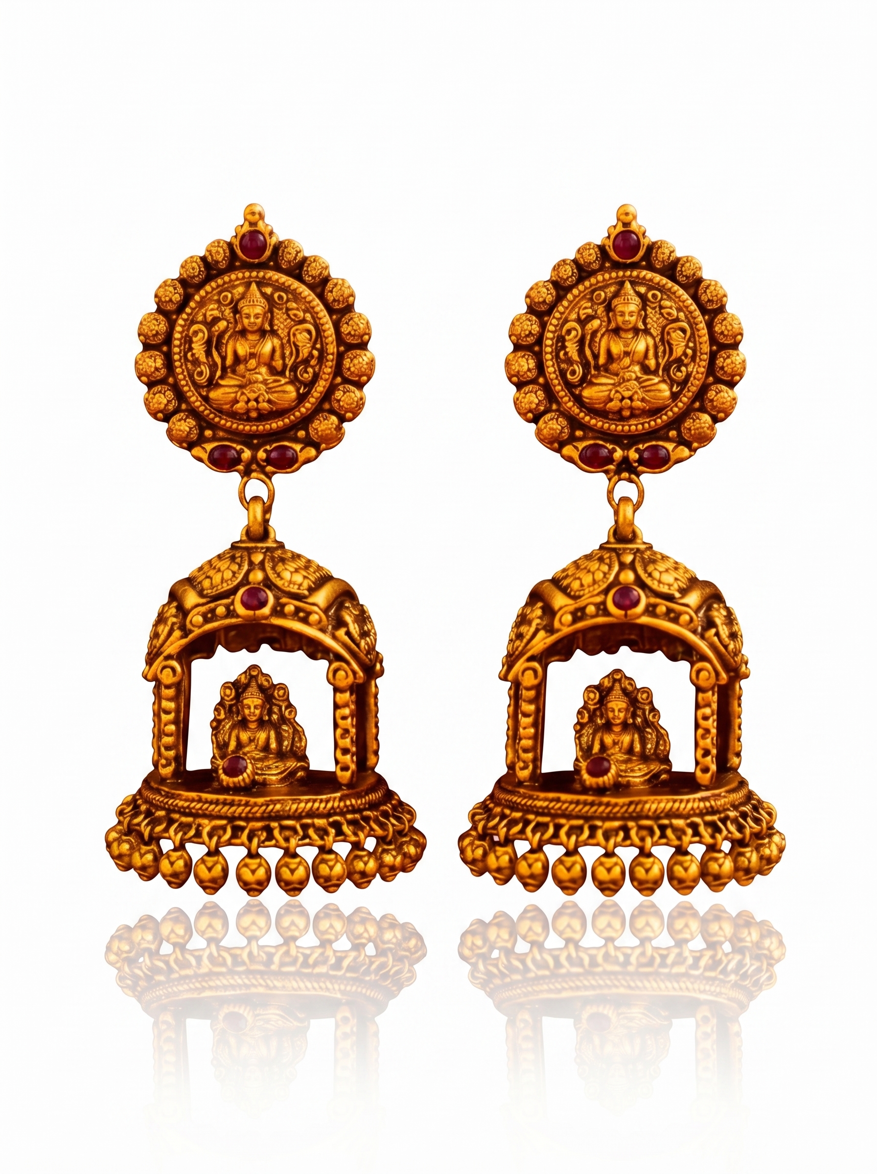 Contemporary Floral Jhumkas